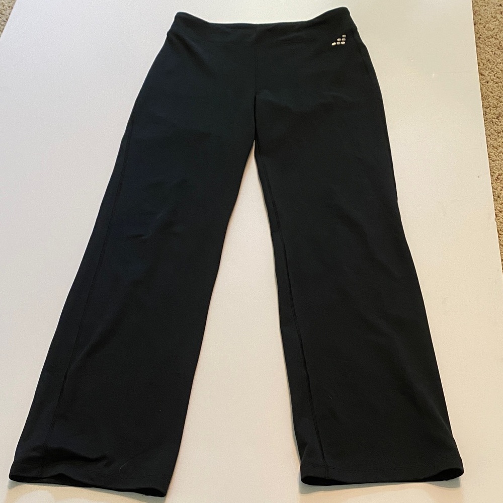 Black Athletic Pants Wide Leg